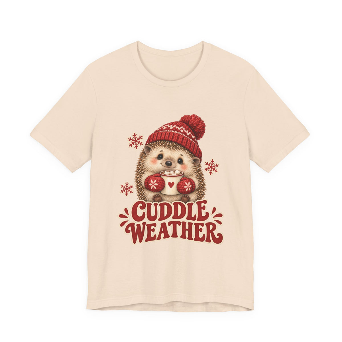 Cuddle Weather Hedgehog With Hot Cocoa Shirt, Cute Hedgehog T-Shirt, Cute Hedgehog Gift