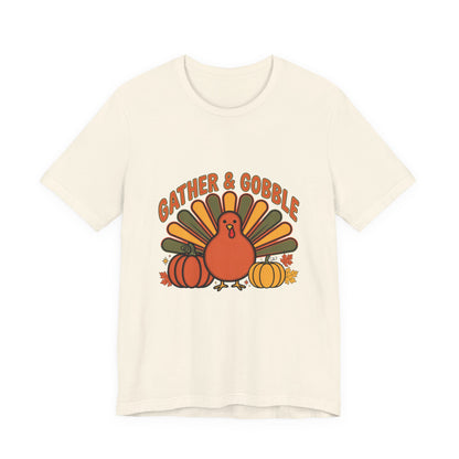 Gather and Gobble Retro Turkey Shirt
