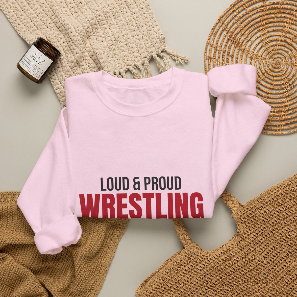 Loud and Proud Wrestling Mom Sweatshirt, Wrestling Mom Crewneck