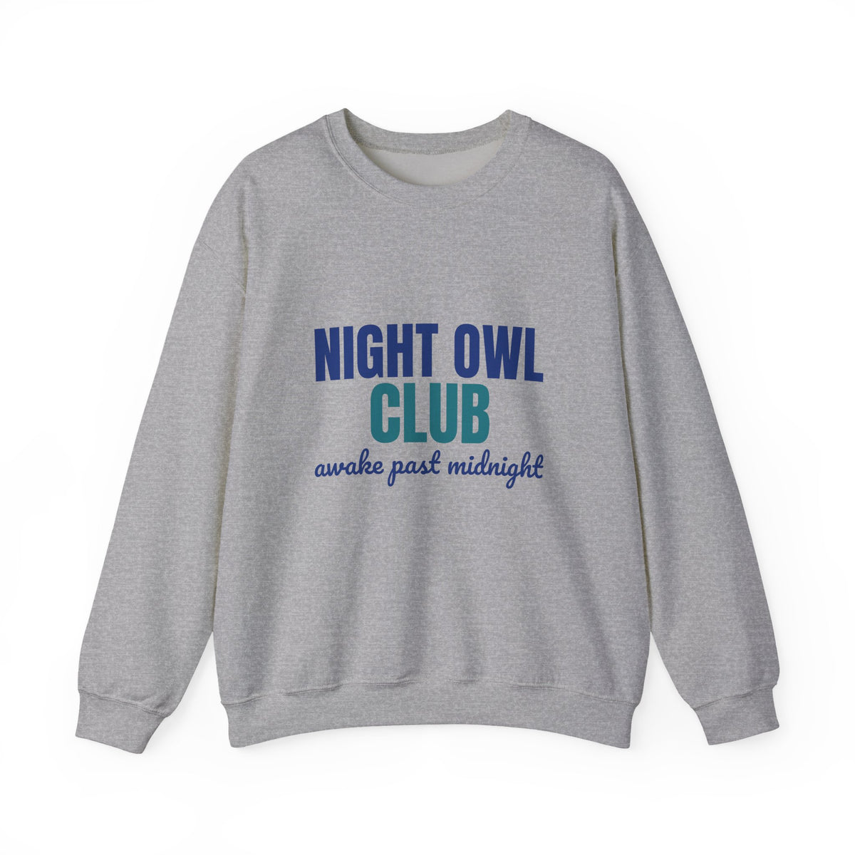 Night Owl Club Awake Past Midnight Sweatshirt, Night Owl Club Crewneck Sweatshirt