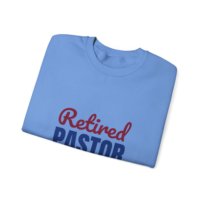 Retired Pastor Still Praying Just Sleeping In Sweatshirt, Pastor Retirement Crewneck Sweatshirt