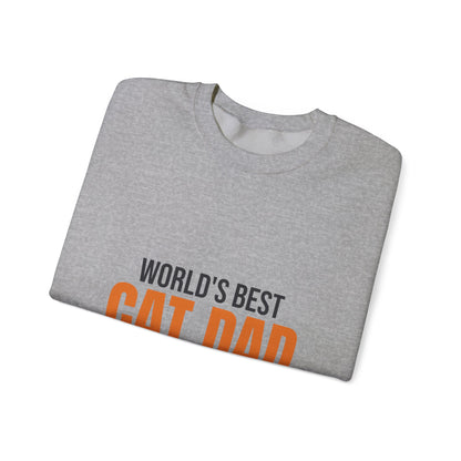 World's Best Cat Dad Sweatshirt, Cat Dad Crewneck
