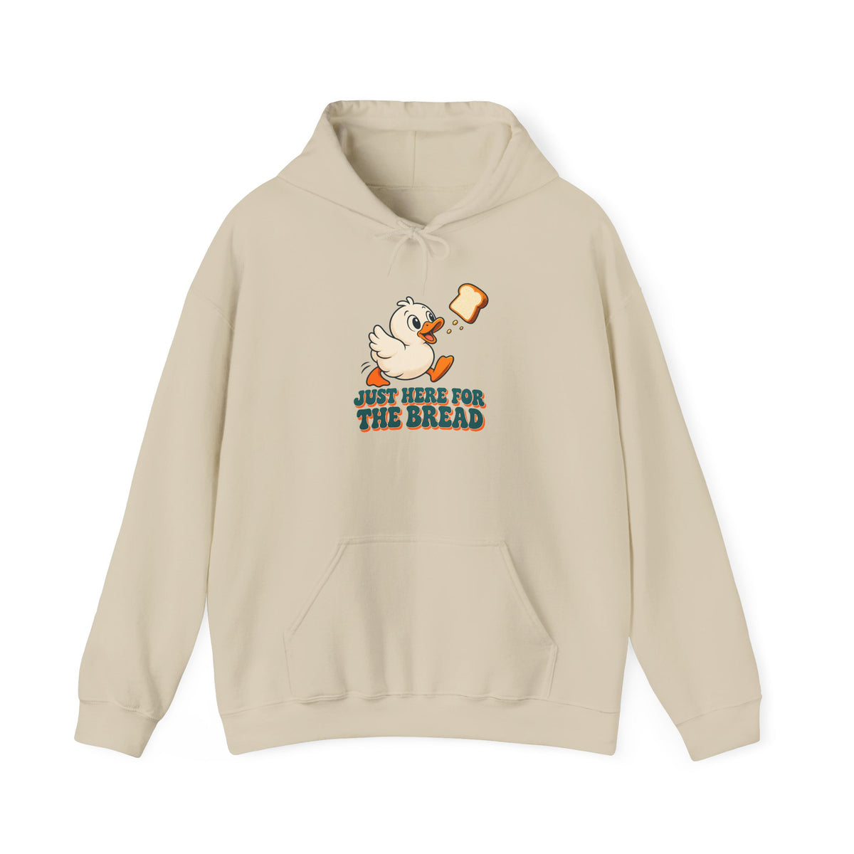 Just Here for the Bread Duck Hoodie, Funny Duck Hoodie