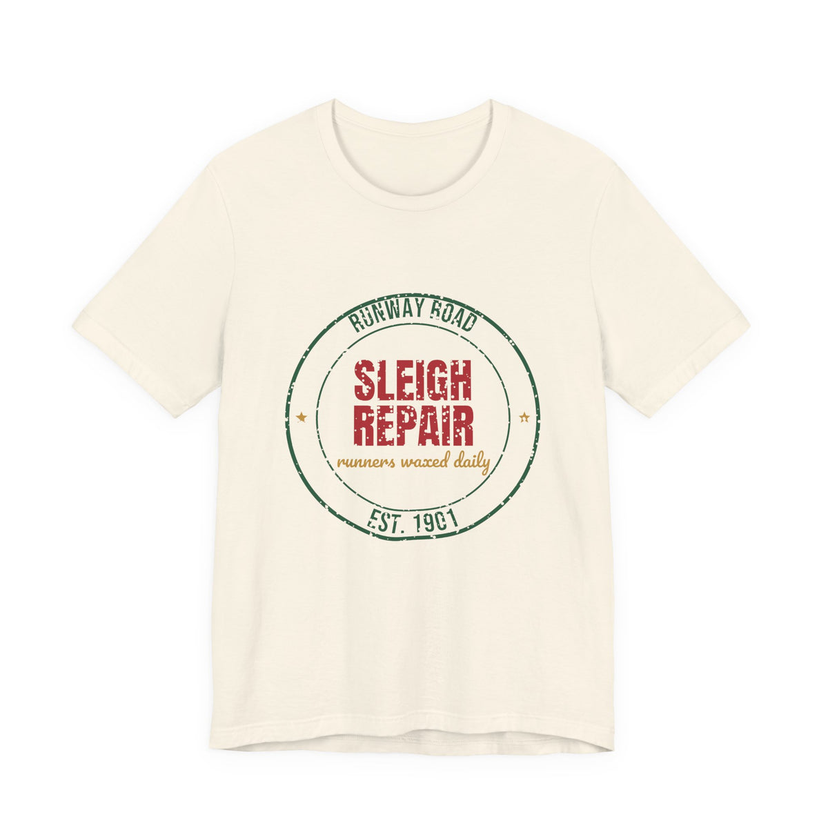 Runway Road Sleigh Repair Est. 1901 Shirt, Vintage Christmas T-Shirt, Vintage Christmas Gift
