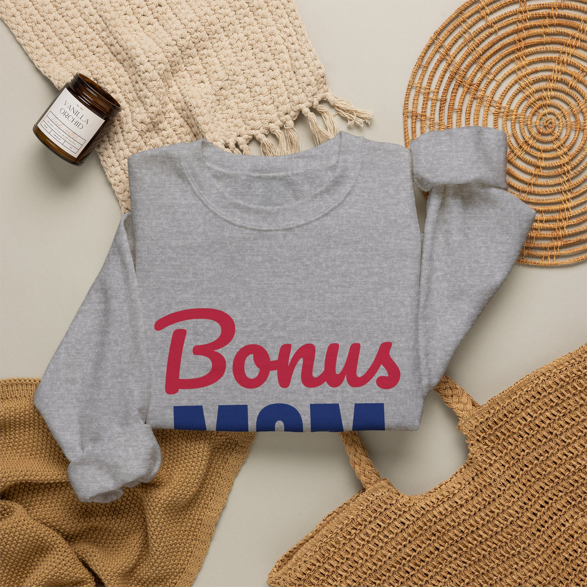 Bonus Mom Loved by Choice Sweatshirt, Bonus Mom Crewneck