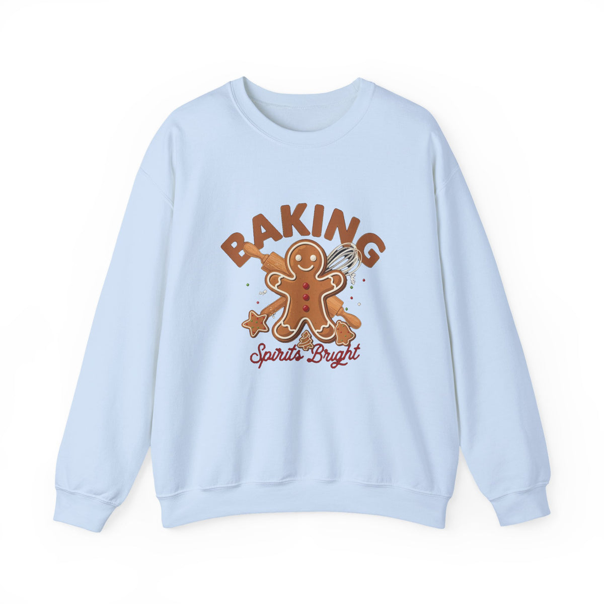 Baking Spirits Bright Sweatshirt, Christmas Baking Crewneck, Gift for Bakers