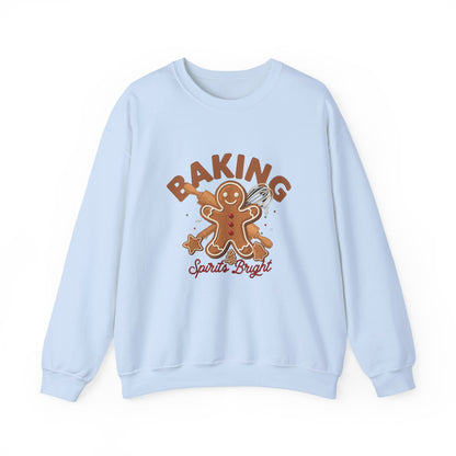 Baking Spirits Bright Sweatshirt, Christmas Baking Crewneck, Gift for Bakers