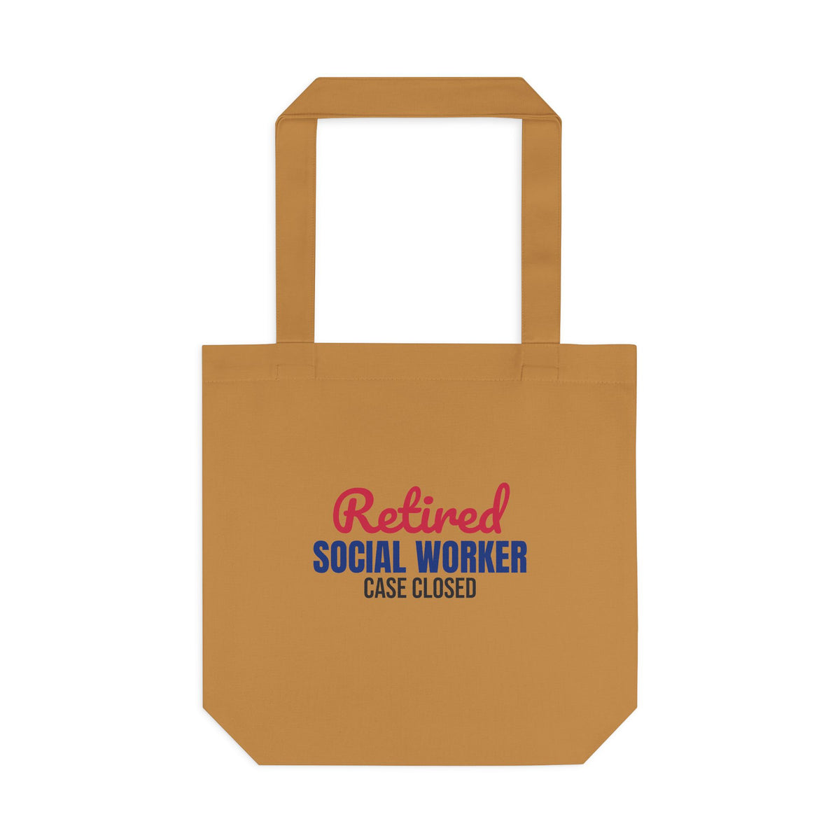 Retired Social Worker Case Closed Tote Bag, Retired Social Worker Canvas Tote Bag