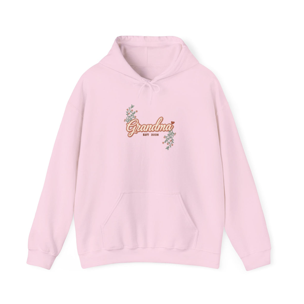 Grandma Est 2026 Hoodie, New Grandma Hooded Sweatshirt, Pregnancy Reveal Gift