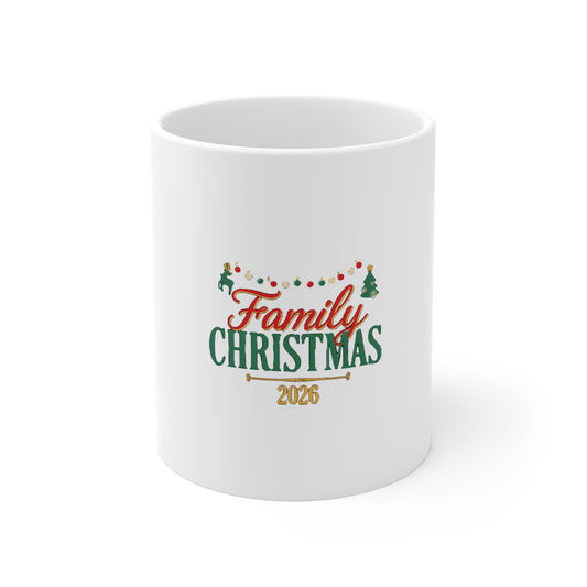 Family Christmas 2026 Mug, Christmas Coffee Mug, Holiday Family Gift 11oz