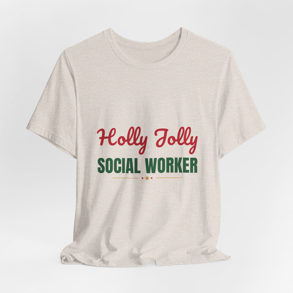 Holly Jolly Social Worker Shirt, Social Worker Christmas T-Shirt, Social Worker Gift