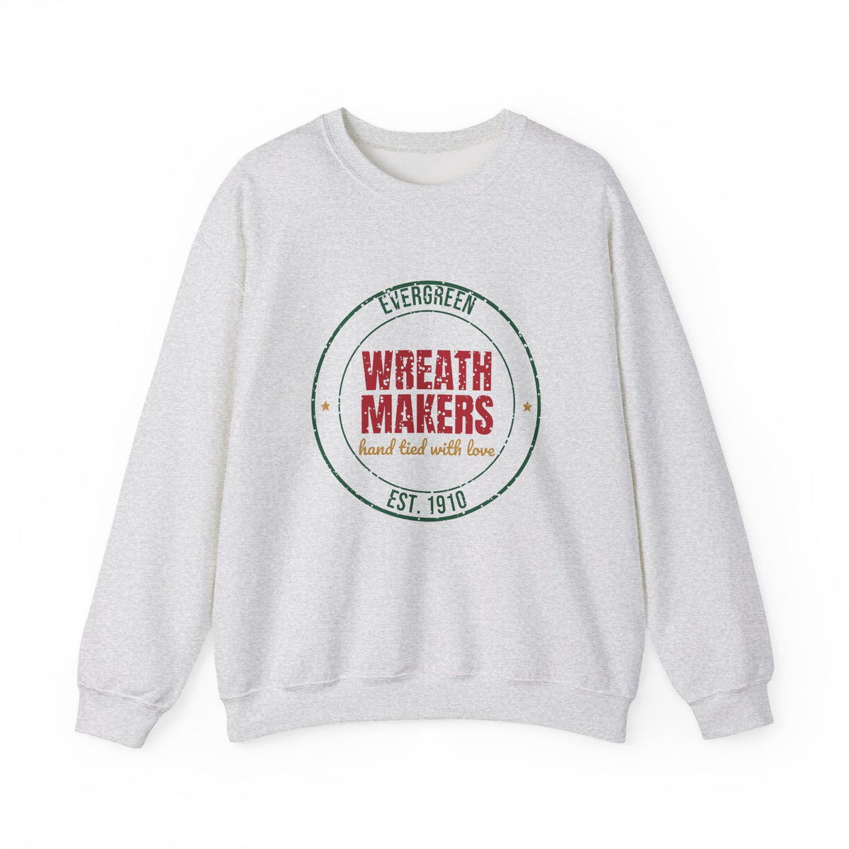 Evergreen Wreath Makers Est. 1910 Sweatshirt, Vintage Christmas Crewneck Sweatshirt
