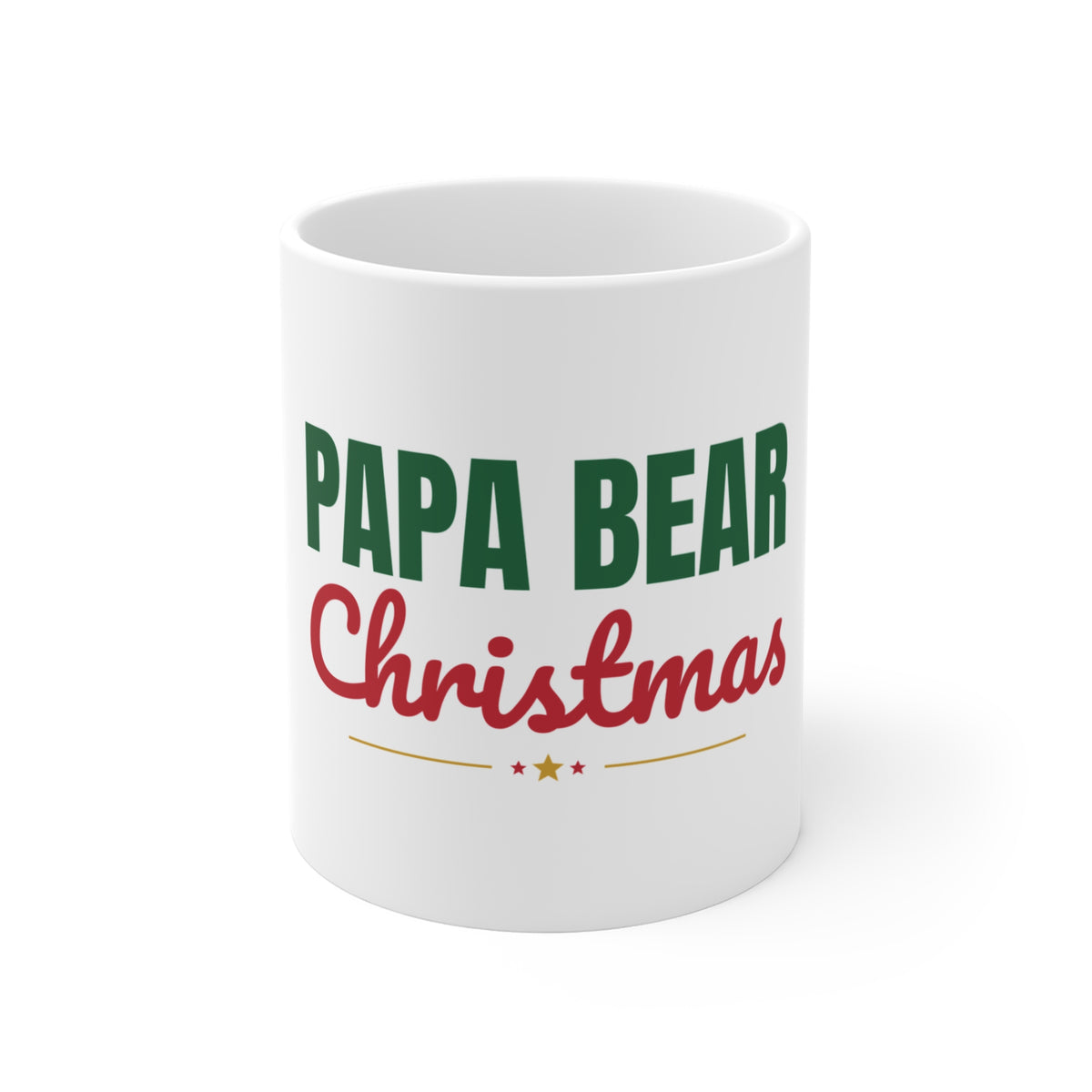 Papa Bear Christmas Mug