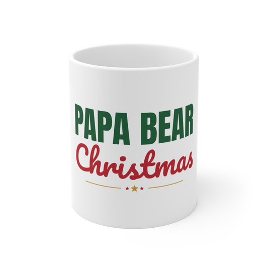 Papa Bear Christmas Mug