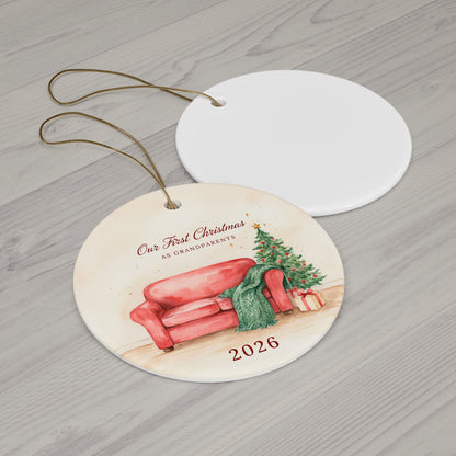 Our First Christmas as Grandparents Ornament 2026, New Grandparents Keepsake Gift