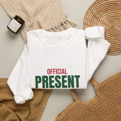 Official Present Wrapper Sweatshirt, Funny Christmas Crewneck