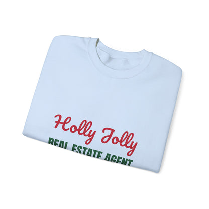 Holly Jolly Real Estate Agent Sweatshirt, Real Estate Agent Christmas Crewneck, Real Estate Agent Gift