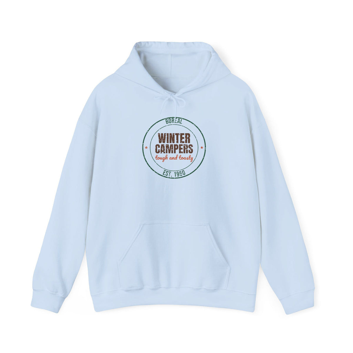 Boreal Winter Campers Est. 1950 Hoodie, Vintage Winter Camping Hoodie