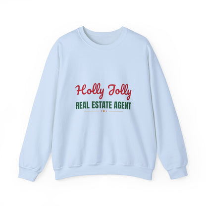 Holly Jolly Real Estate Agent Sweatshirt, Real Estate Agent Christmas Crewneck, Real Estate Agent Gift