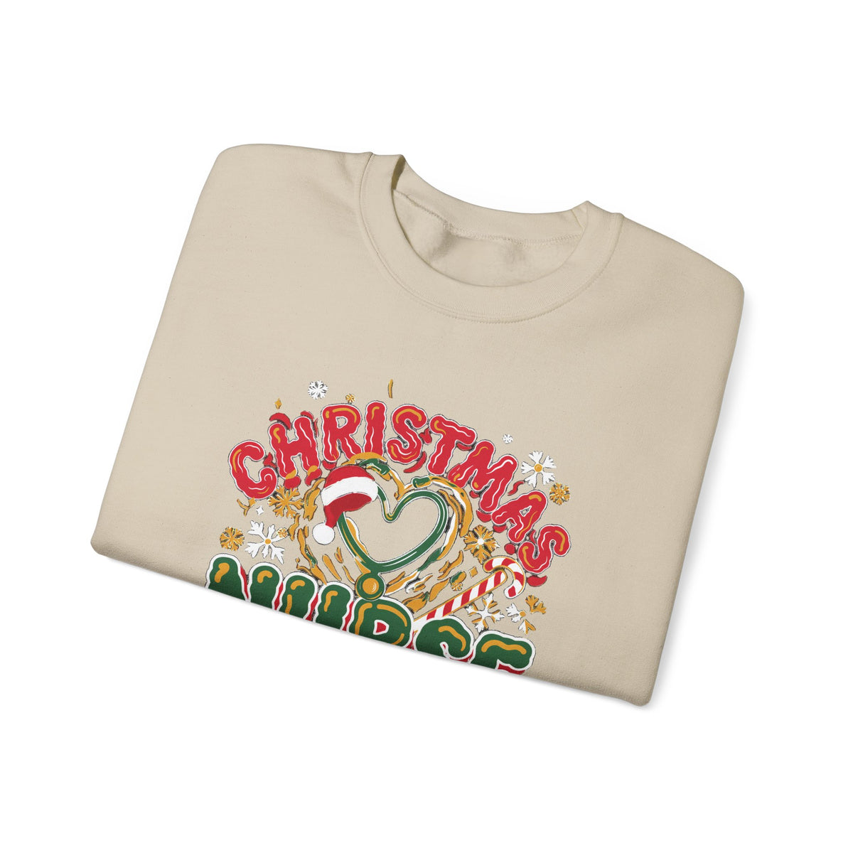 Christmas Nurse Crew Sweatshirt, Retro Nurse Christmas Crewneck, Holiday Nurse Sweater