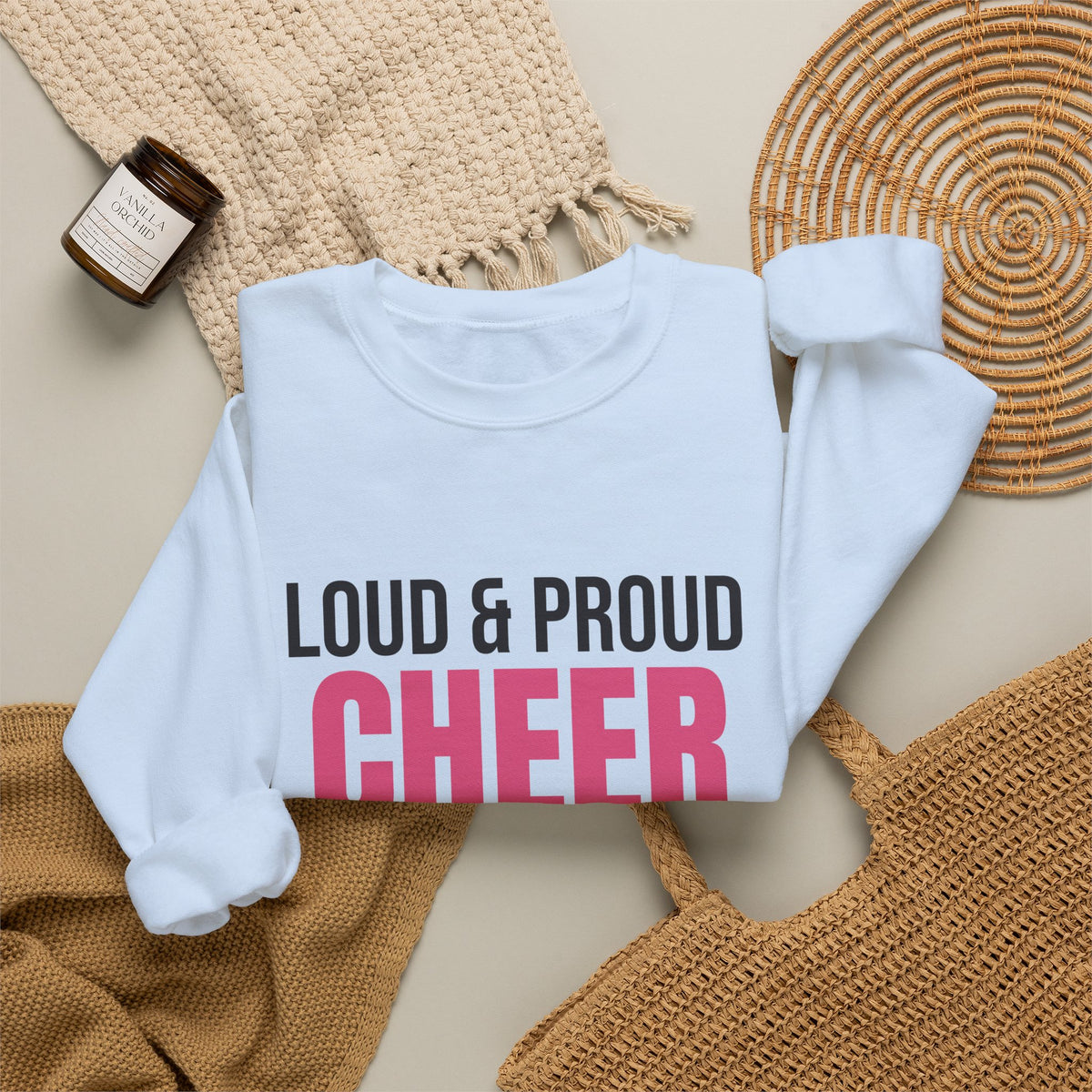 Loud and Proud Cheer Mom Sweatshirt, Cheer Mom Crewneck