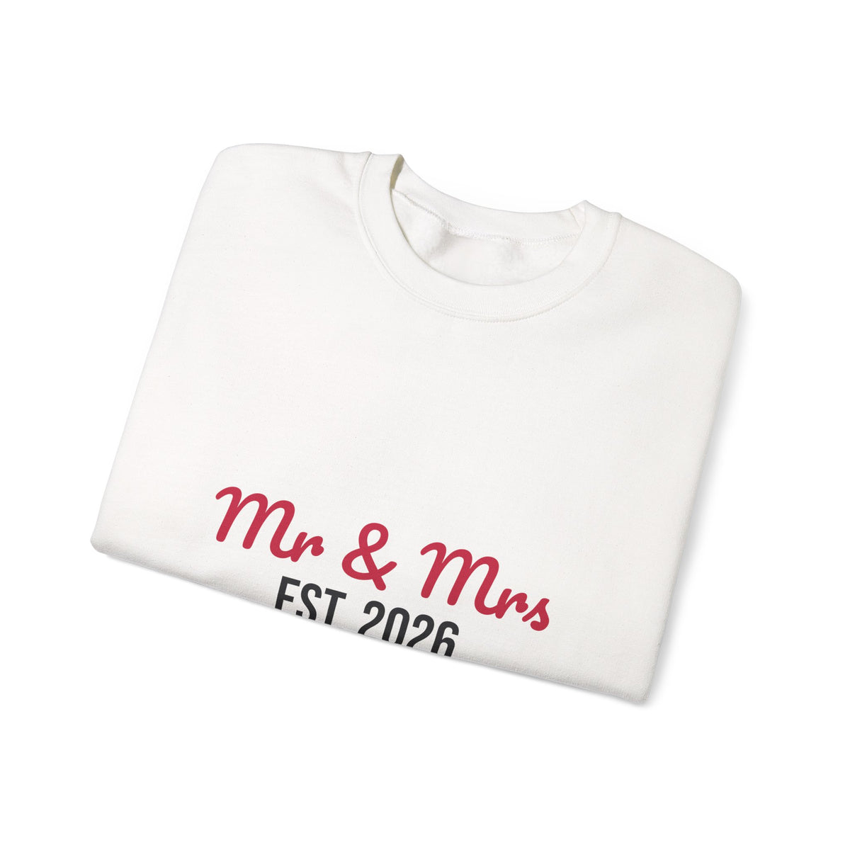 Mr and Mrs Est 2026 Sweatshirt, Wedding Gift Crewneck