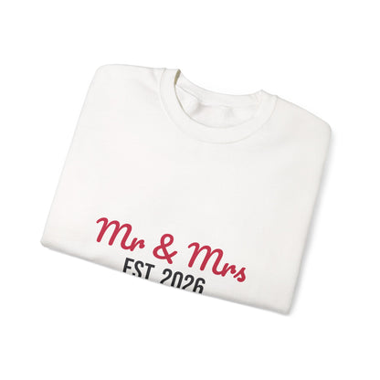 Mr and Mrs Est 2026 Sweatshirt, Wedding Gift Crewneck