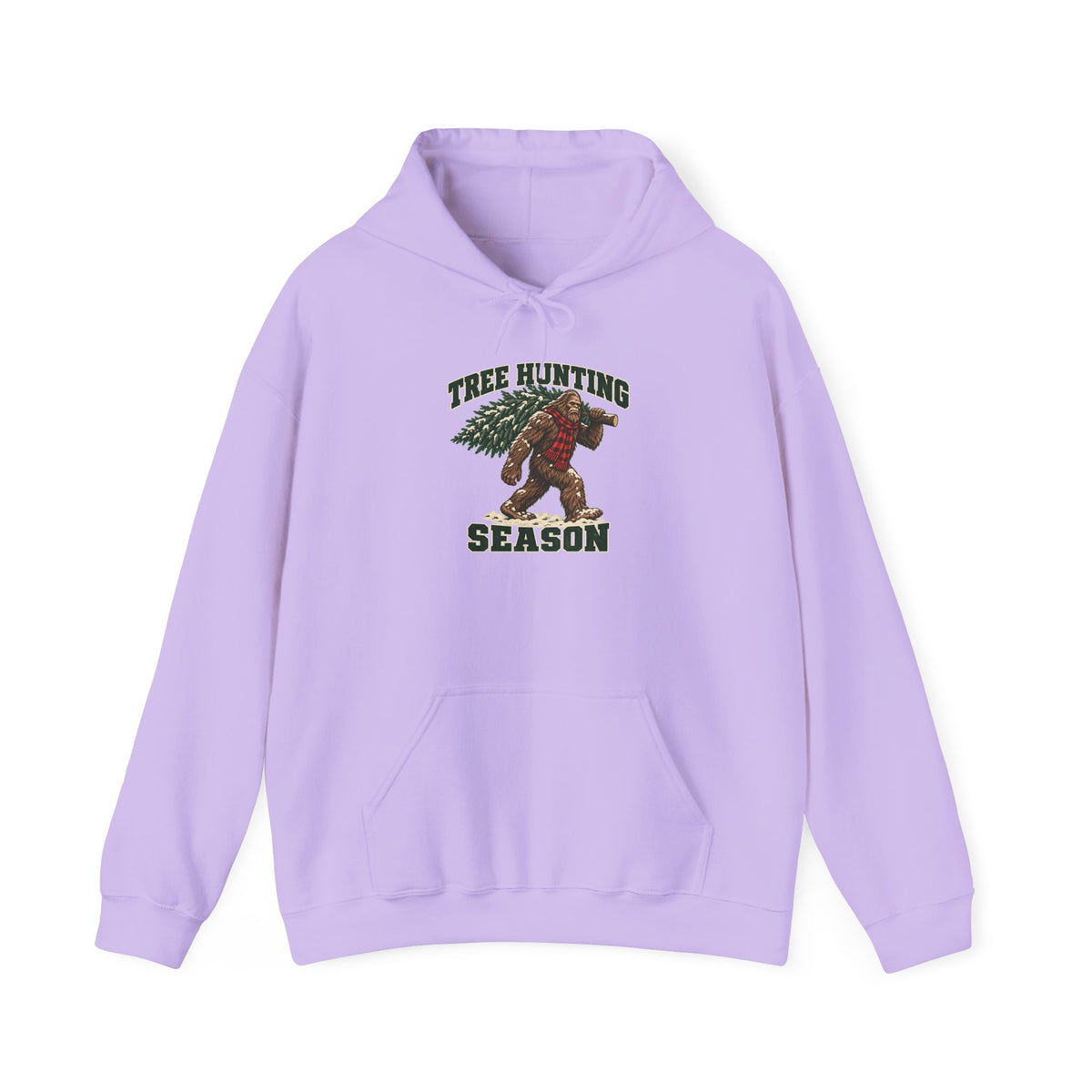 Tree Hunting Season Bigfoot Christmas Tree Hoodie, Bigfoot Christmas Hoodie
