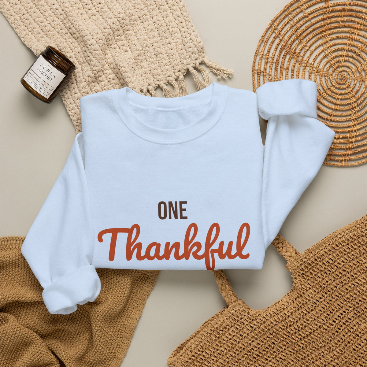 One Thankful Teacher Sweatshirt, Teacher Thanksgiving Crewneck