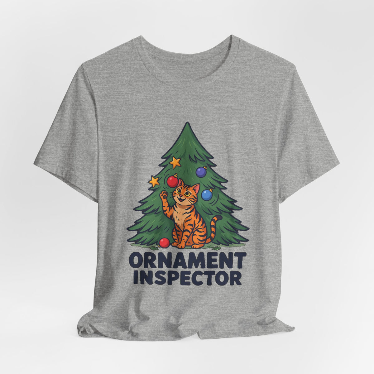 Ornament Inspector Christmas Cat Shirt, Ornament Inspector Christmas Cat T-Shirt