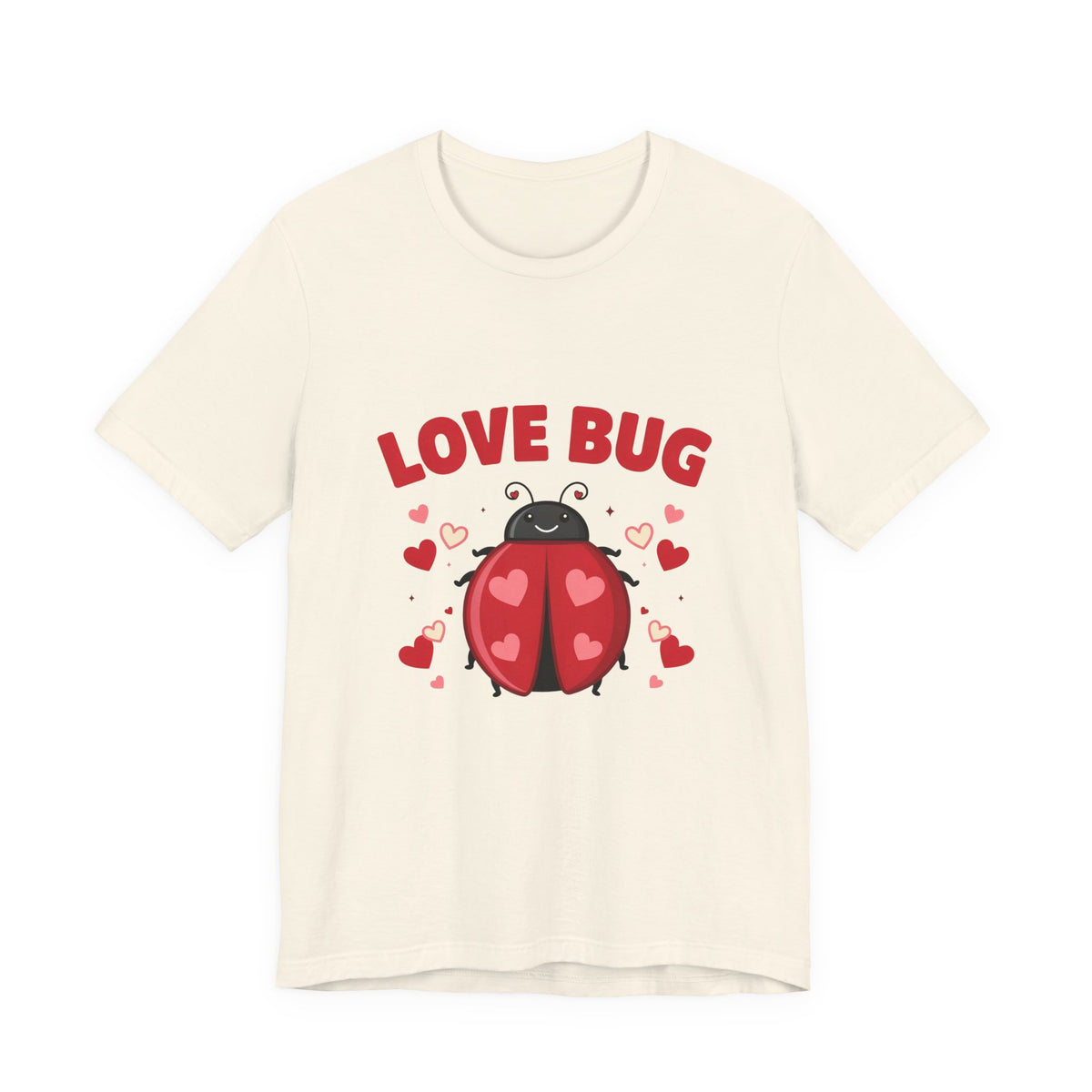 Love Bug Valentine Ladybug Shirt, Ladybug Valentine T-Shirt, Valentines Day Tee