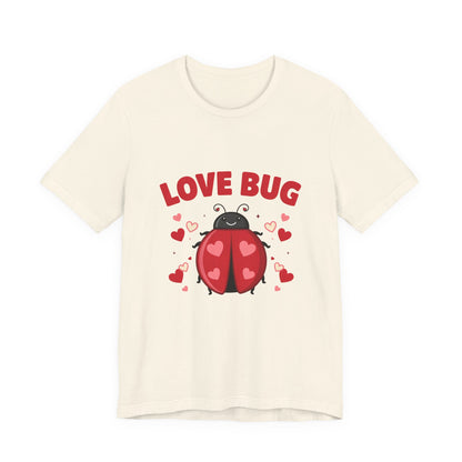 Love Bug Valentine Ladybug Shirt, Ladybug Valentine T-Shirt, Valentines Day Tee
