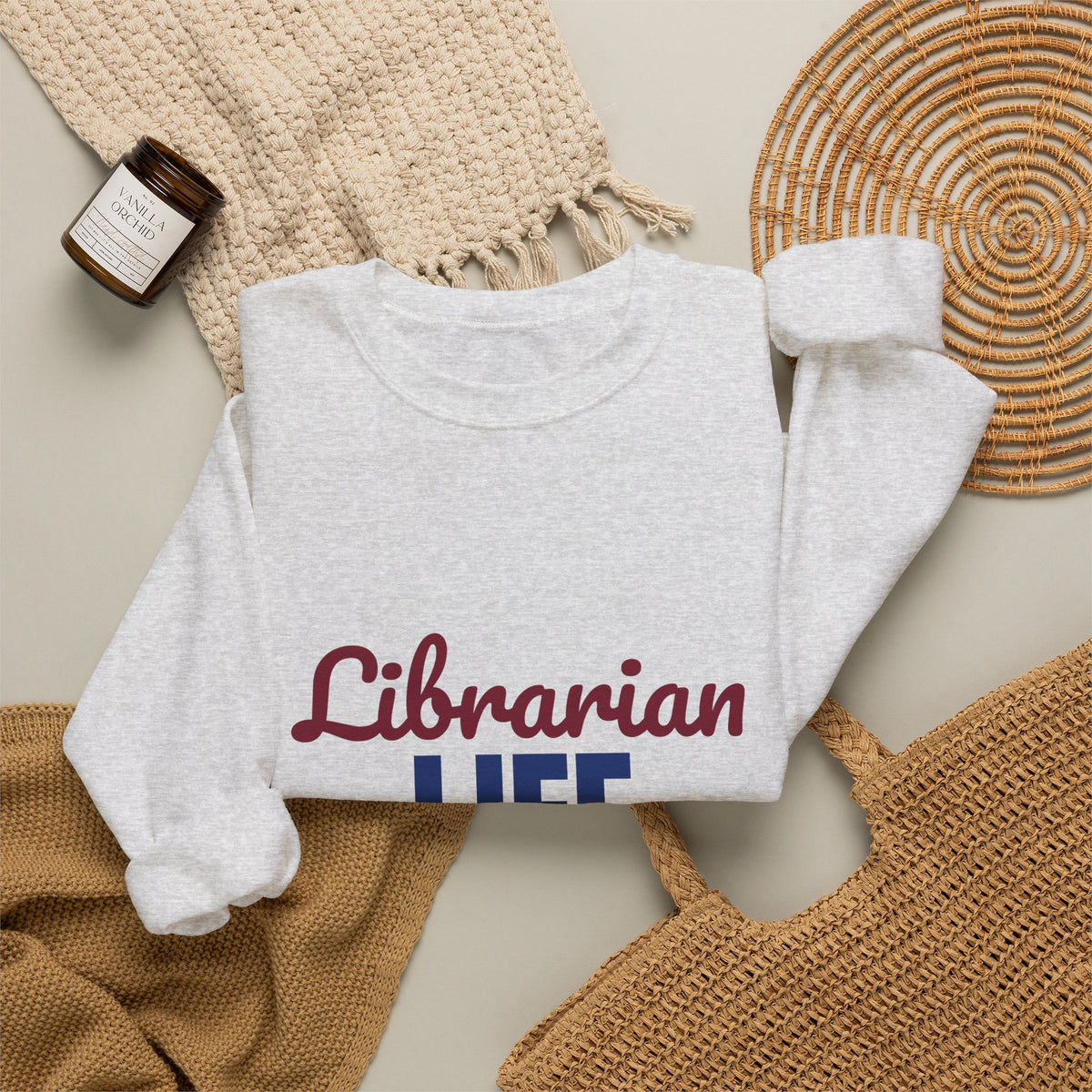 Librarian Life Shh I'm Reading Sweatshirt, Librarian Crewneck Sweatshirt