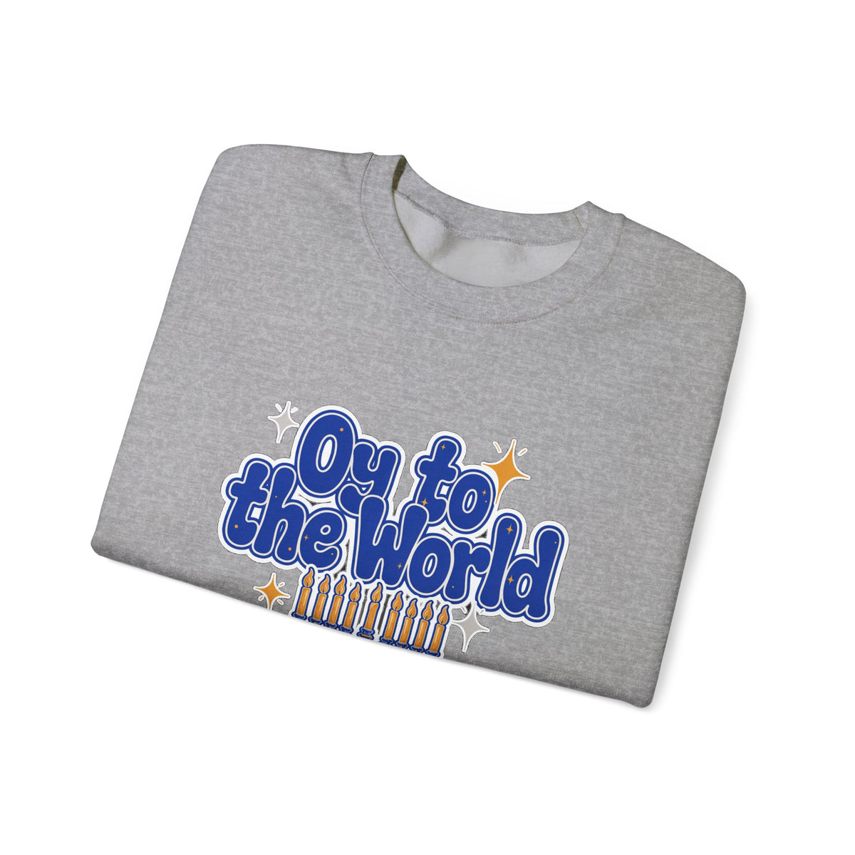 Oy to the World Sweatshirt, Retro Hanukkah Crewneck, Chanukah Gift