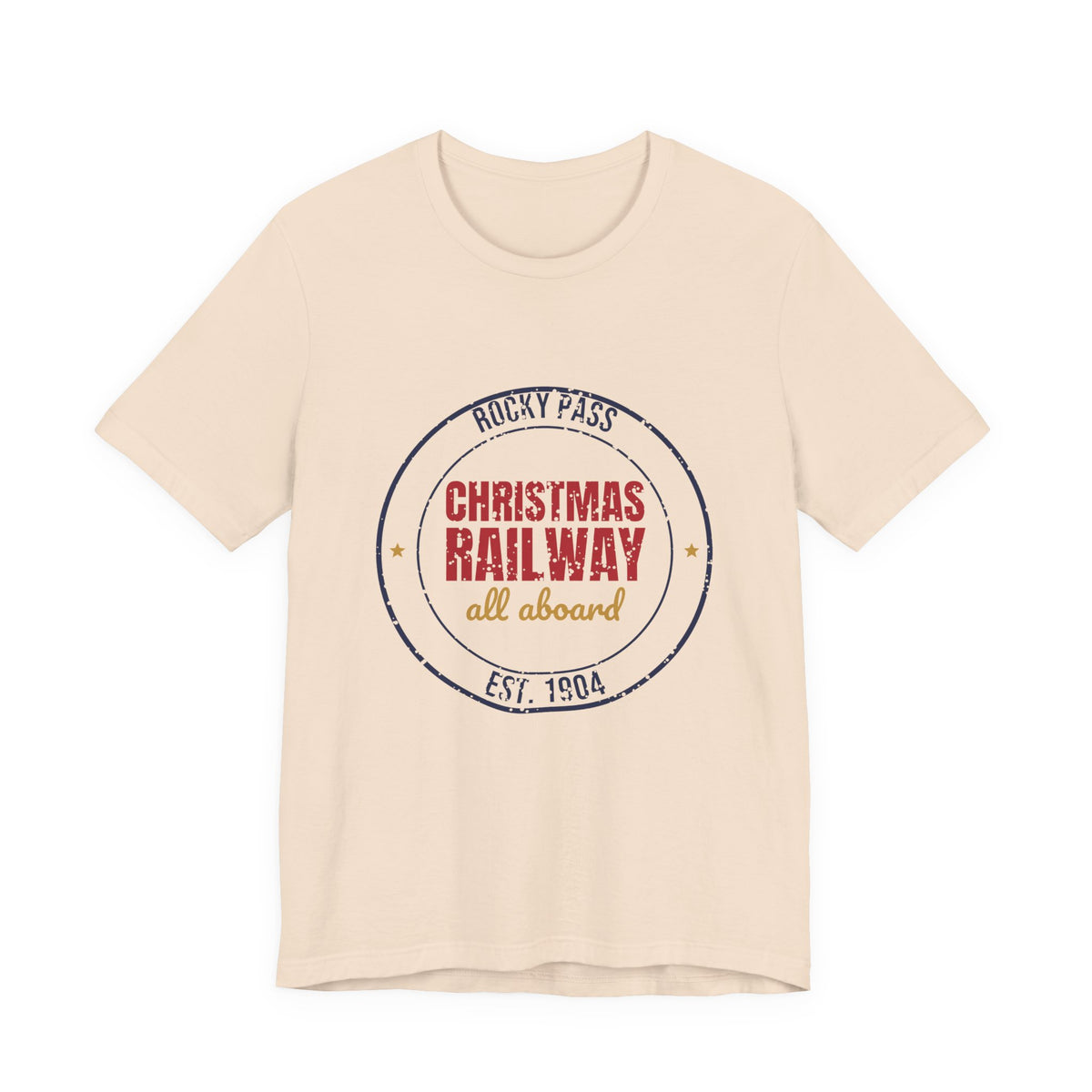 Rocky Pass Christmas Railway All Aboard Est. 1904 Shirt, Vintage Christmas T-Shirt, Vintage Christmas Gift