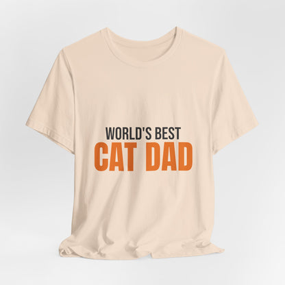 World's Best Cat Dad Shirt, Cat Dad T-Shirt, Cat Lover Gift