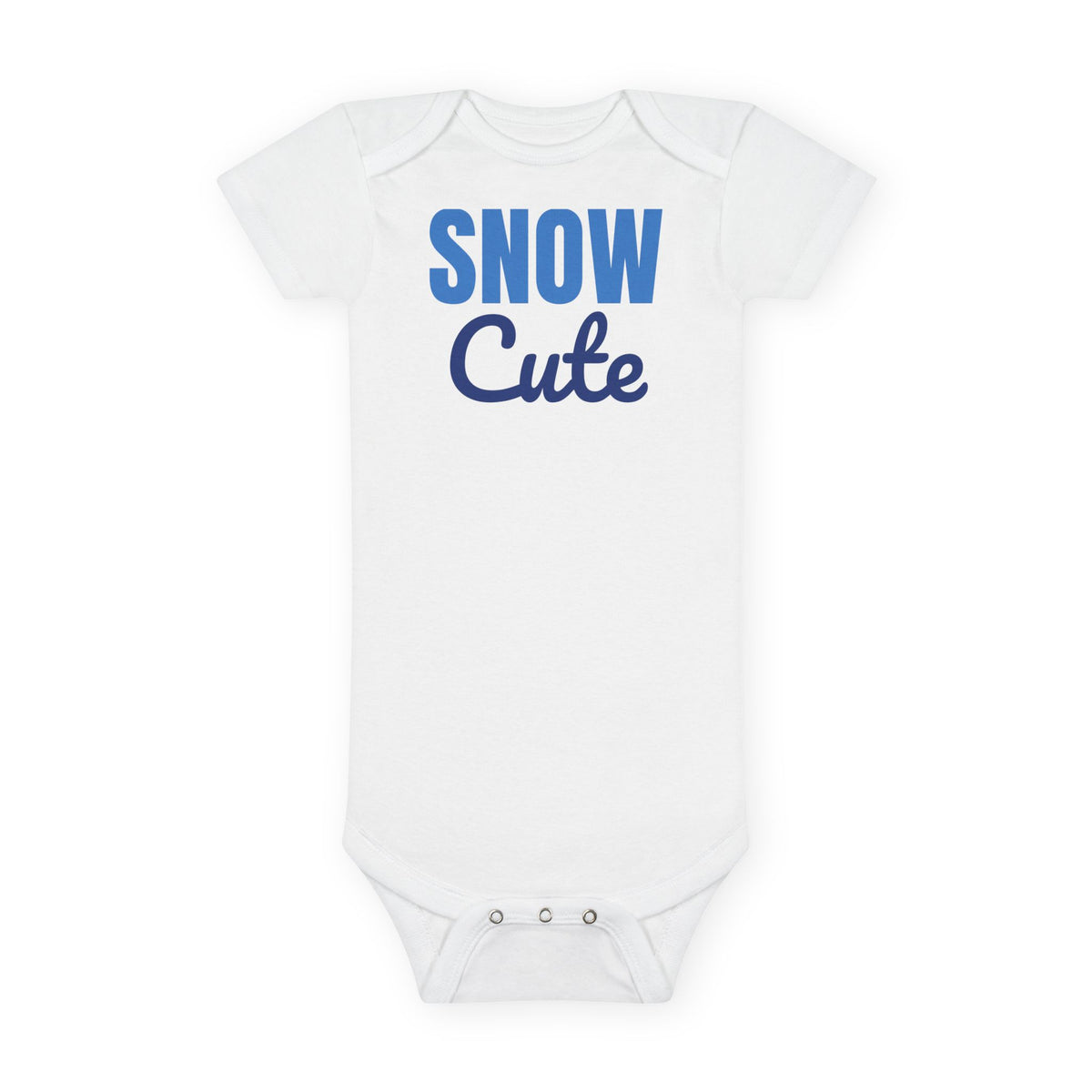Snow Cute Winter Baby Bodysuit, Christmas Baby Onesie