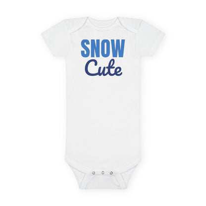 Snow Cute Winter Baby Bodysuit, Christmas Baby Onesie