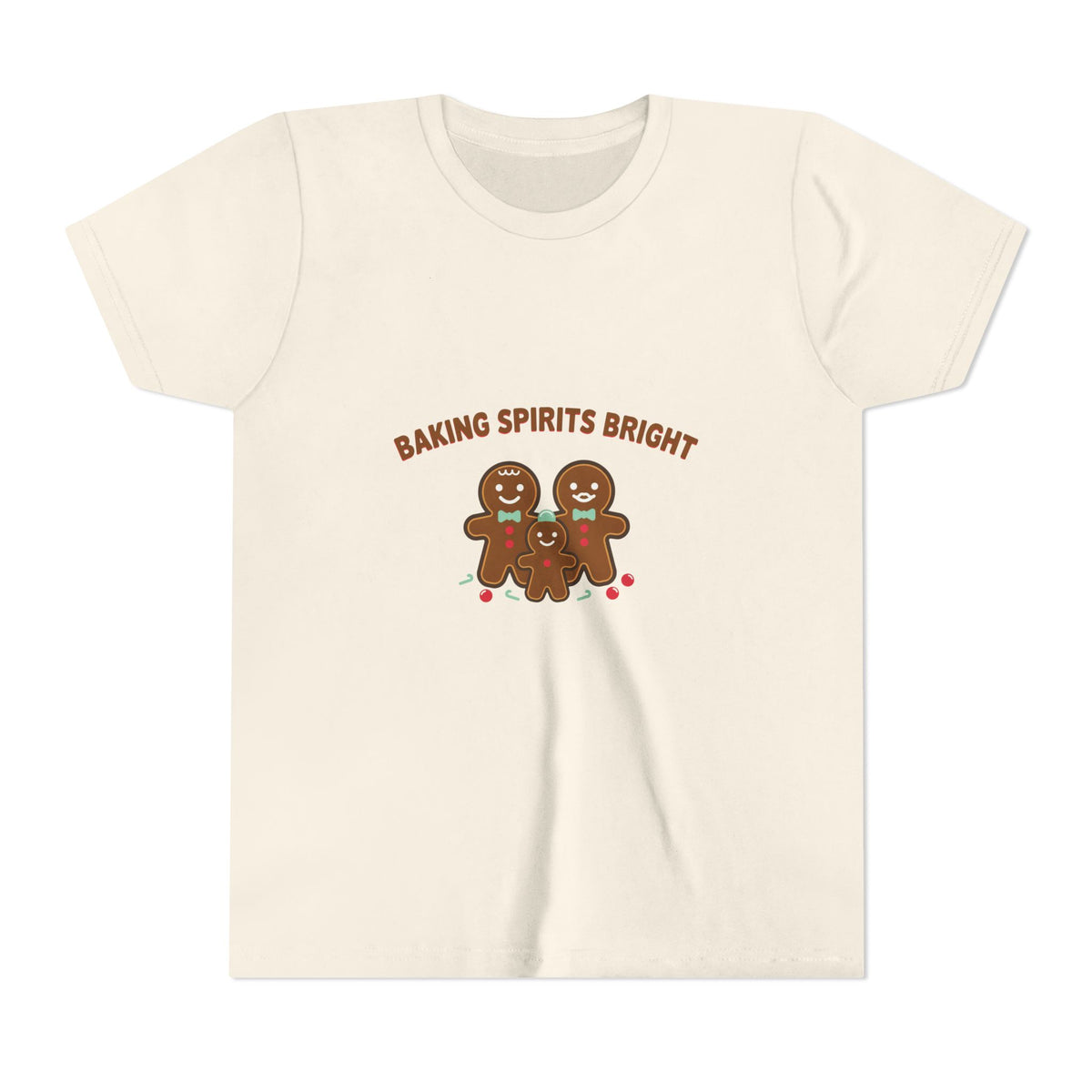 Baking Spirits Bright Gingerbread Family Kids Shirt
