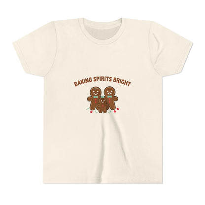 Baking Spirits Bright Gingerbread Family Kids Shirt