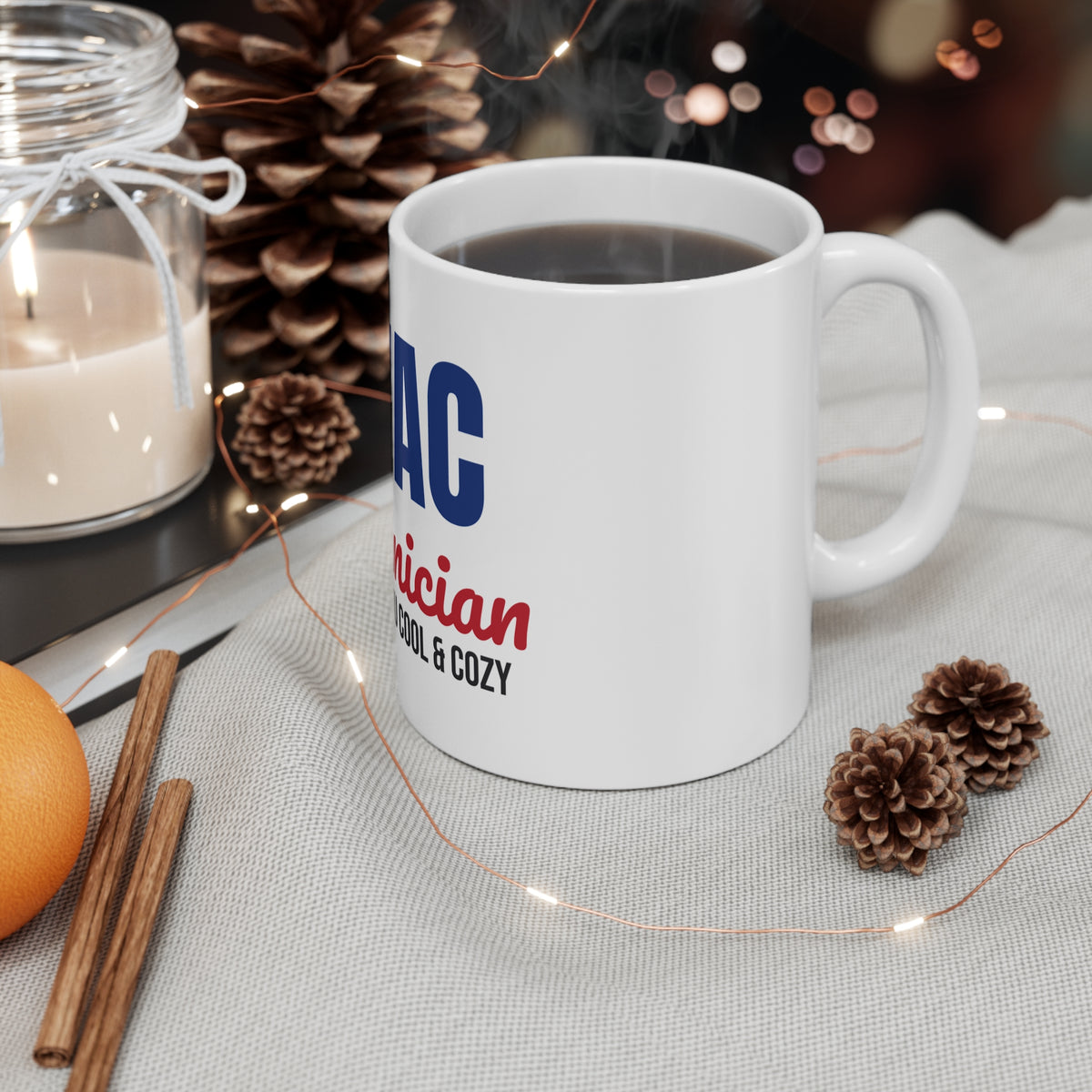 HVAC Technician Keeping You Cool and Cozy Mug