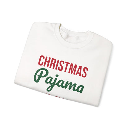 Christmas Pajama Crew Sweatshirt, Matching Family Christmas Crewneck