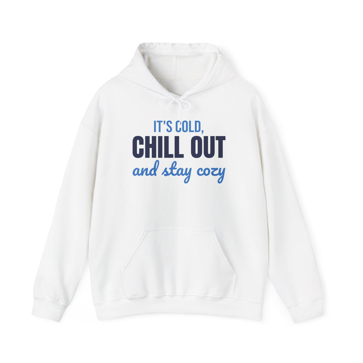 It's Cold Chill Out and Stay Cozy Hoodie, Cute Winter Hoodie