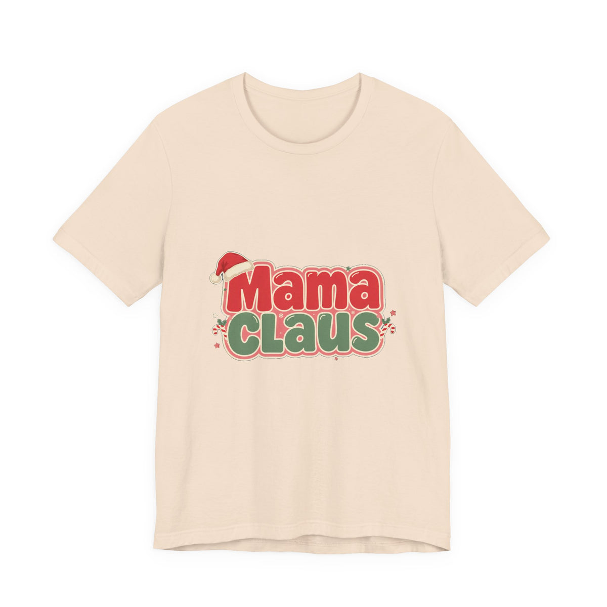 Mama Claus Shirt, Retro Christmas T-Shirt for Mom, Funny Holiday Mom Tee