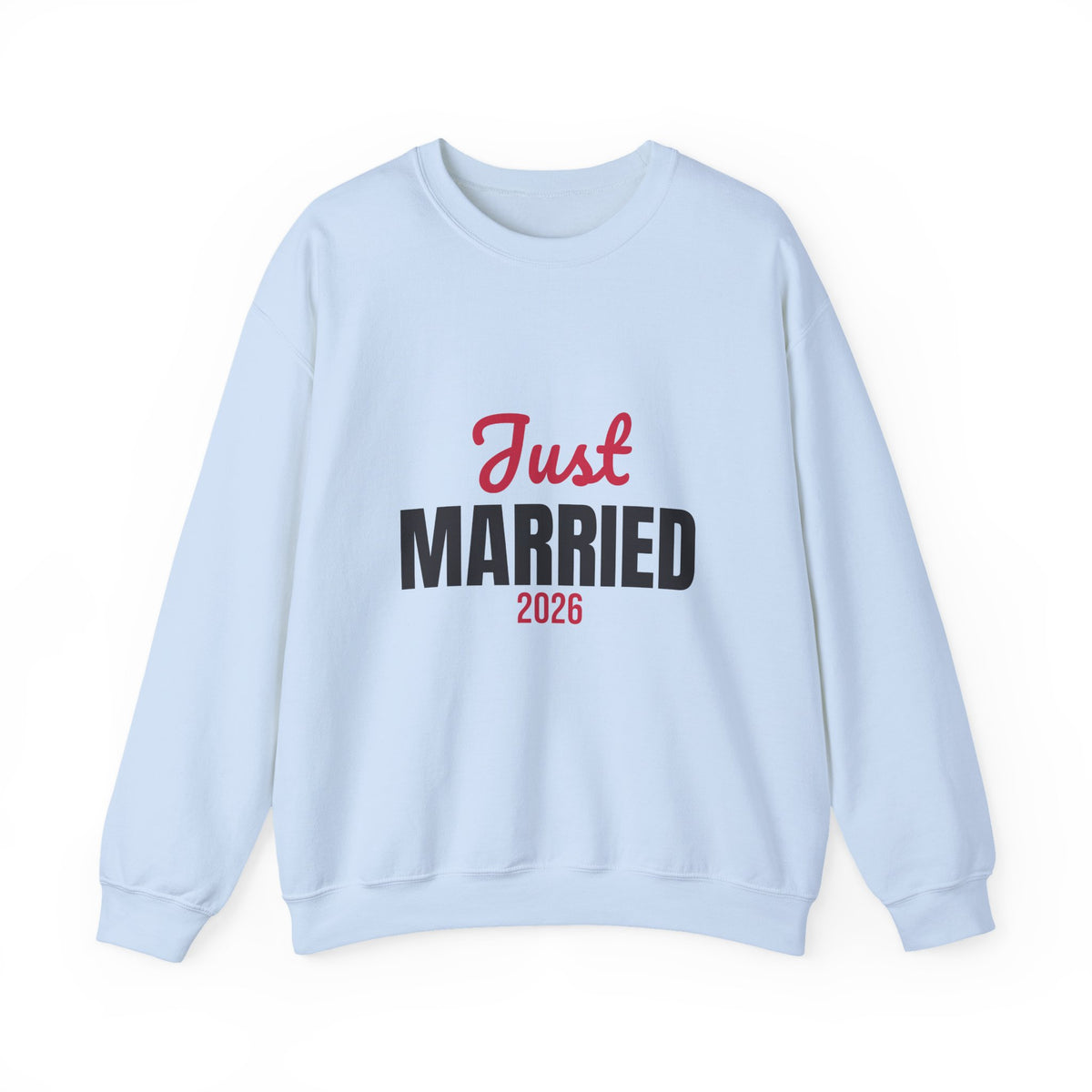 Just Married 2026 Sweatshirt, Honeymoon Crewneck, Newlywed Gift