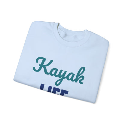 Kayak Life Paddle Relax Repeat Sweatshirt, Kayaking Crewneck Sweatshirt