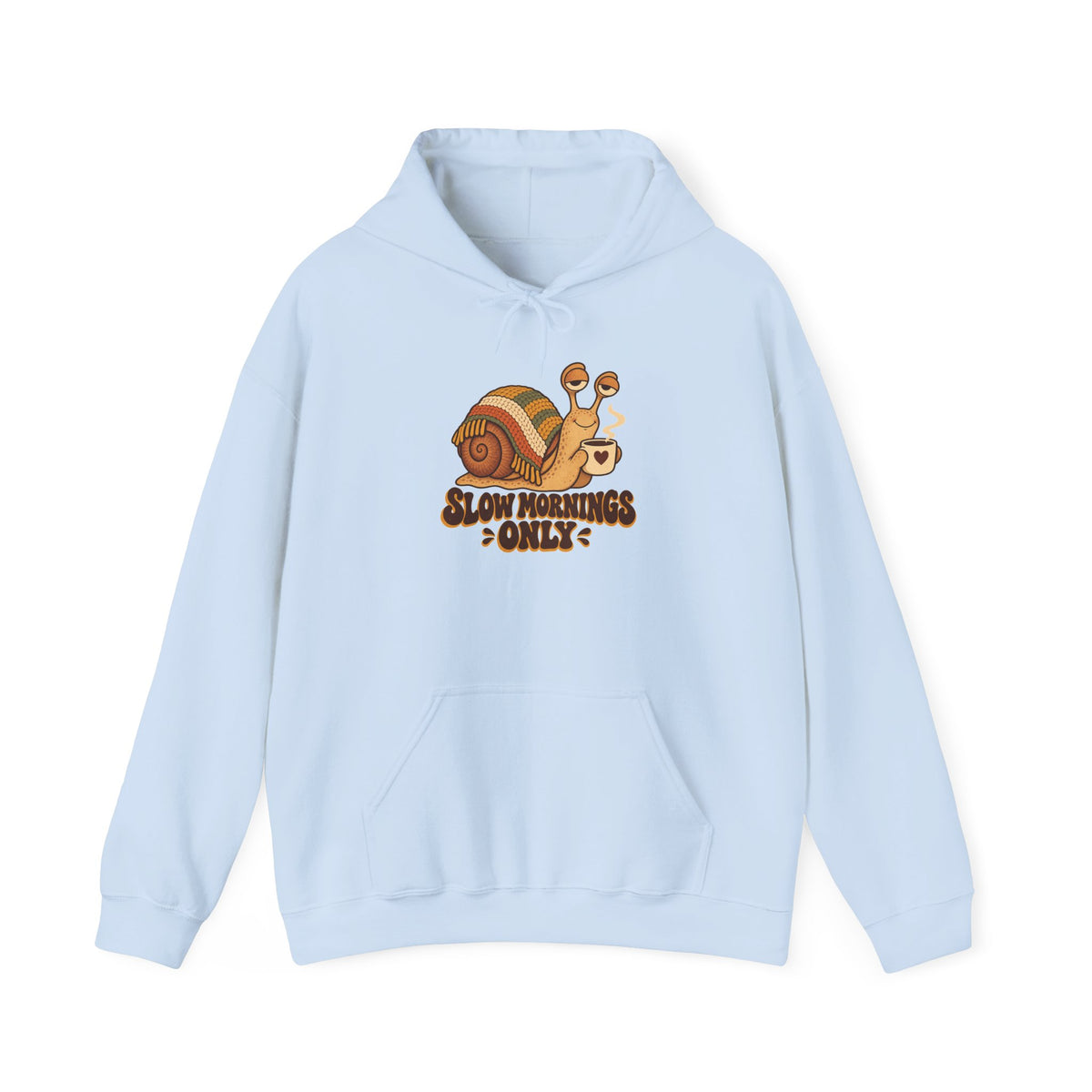 Slow Mornings Only Coffee Snail Hoodie, Coffee Snail Hoodie