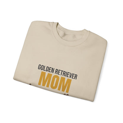 Golden Retriever Mom Fur On Everything Sweatshirt, Golden Retriever Mom Crewneck Sweatshirt
