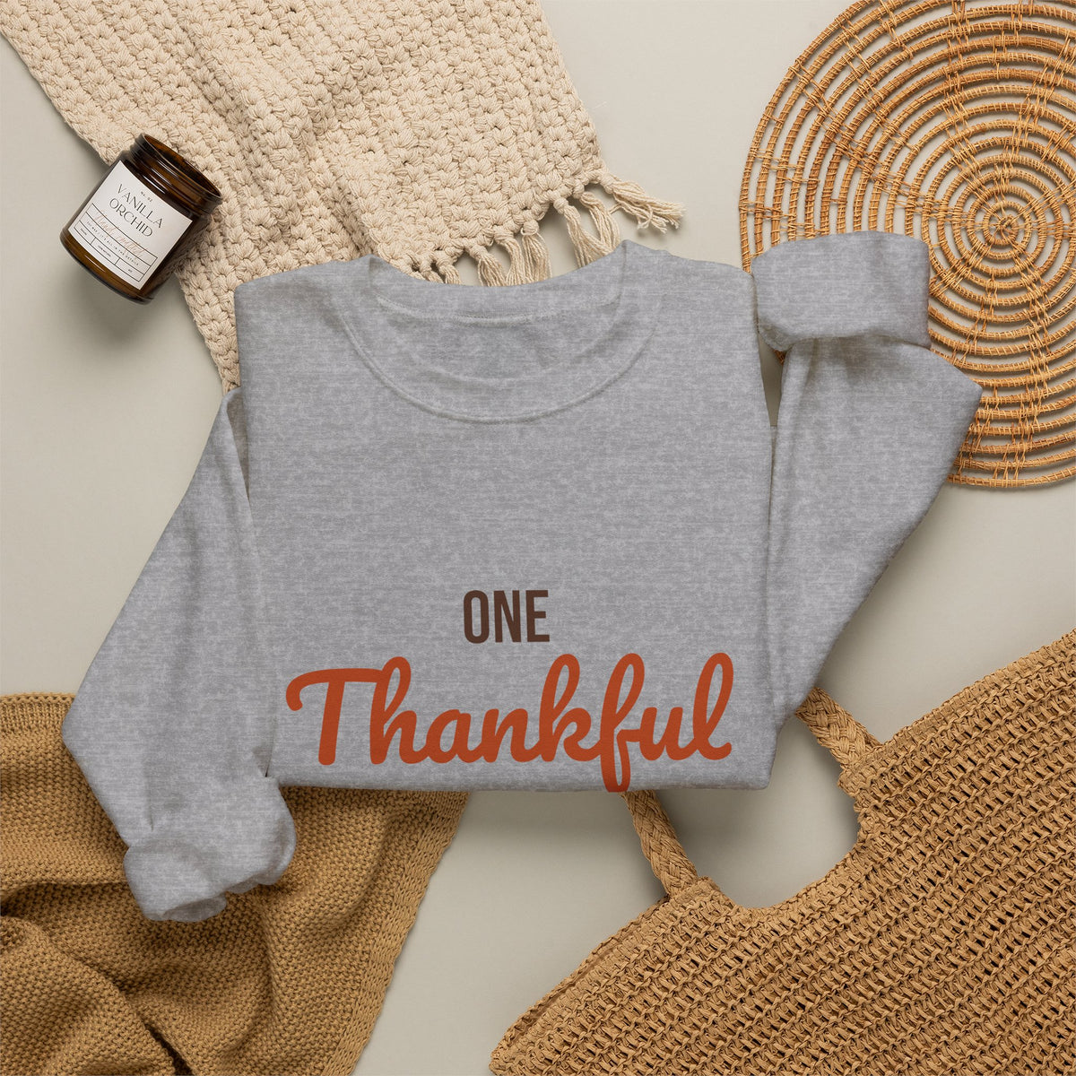 One Thankful Teacher Sweatshirt, Teacher Thanksgiving Crewneck