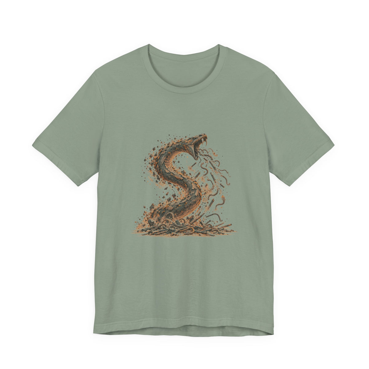 The Staff and the Serpent Shirt, Symbolic Fine Art T-Shirt, By Xudeyda